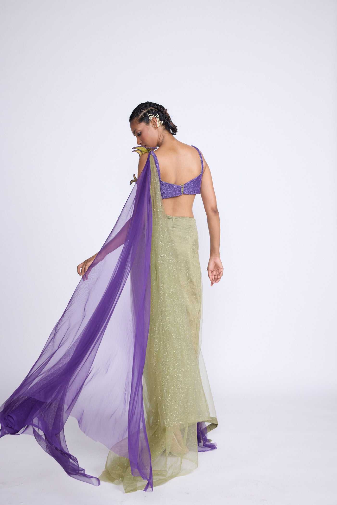 Flower Structure Saree