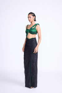 Flower Braided Saree