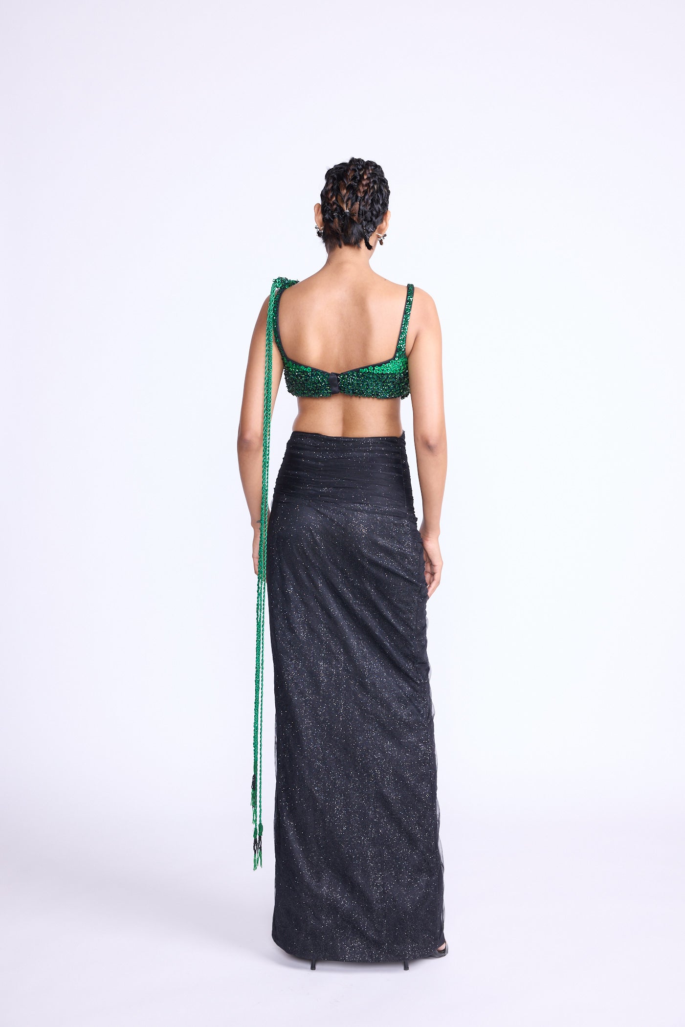Flower Braided Saree