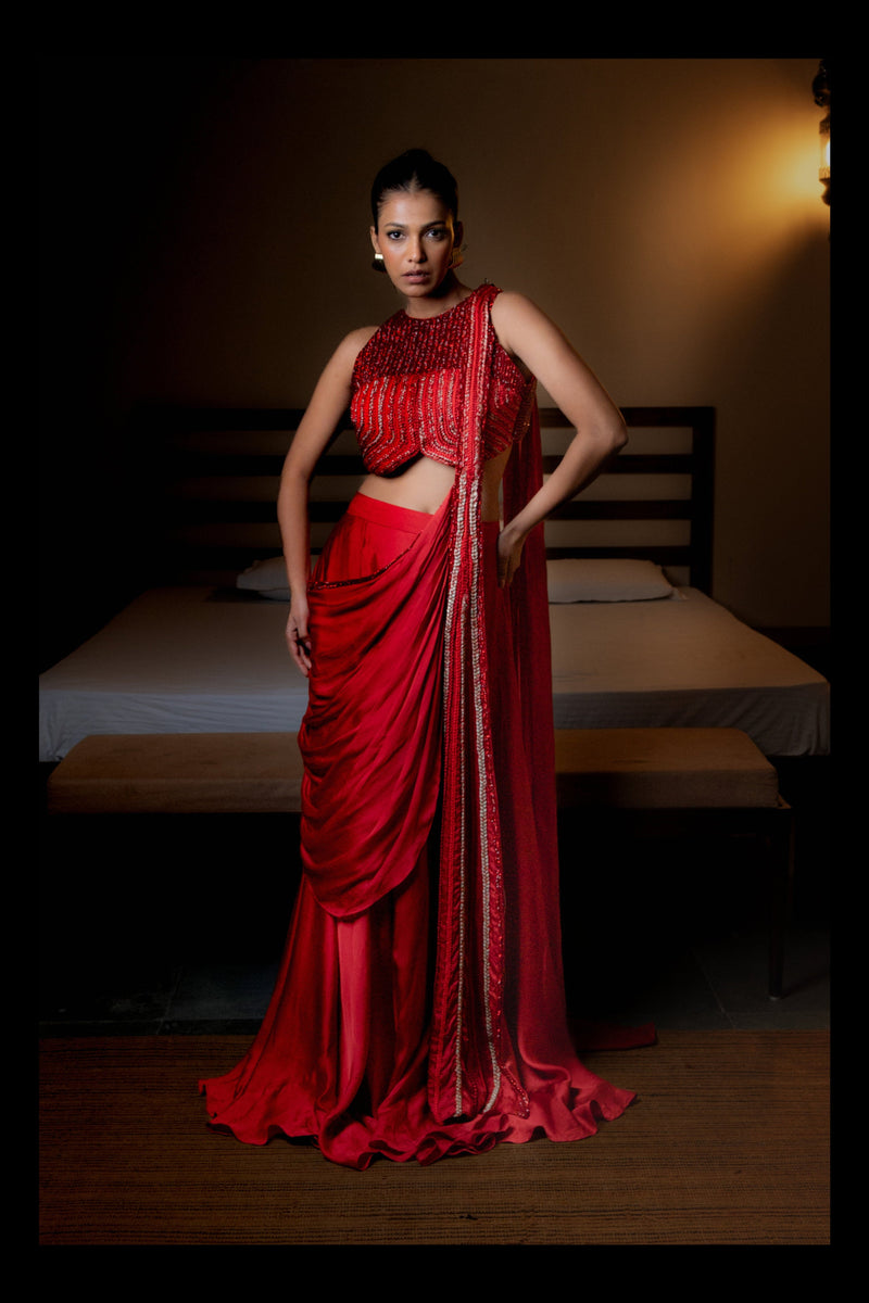 The Red Thread Saree - Priyanshi Jain