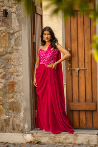 Pink String Art Gown