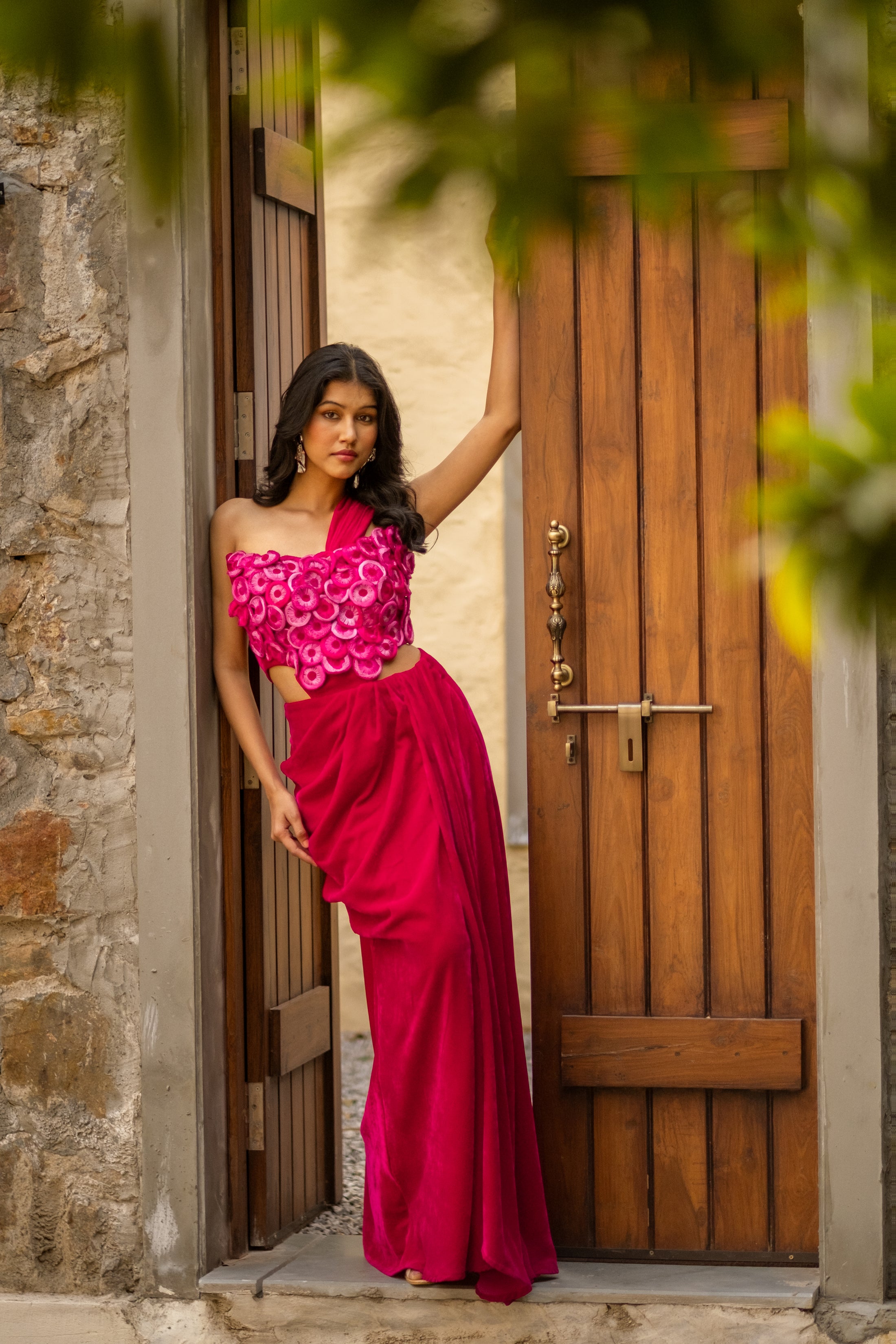 Pink String Art Gown