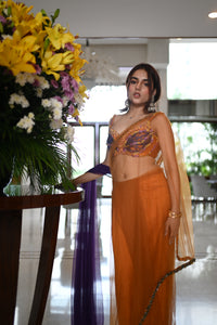 Rust Orange Signature Saree
