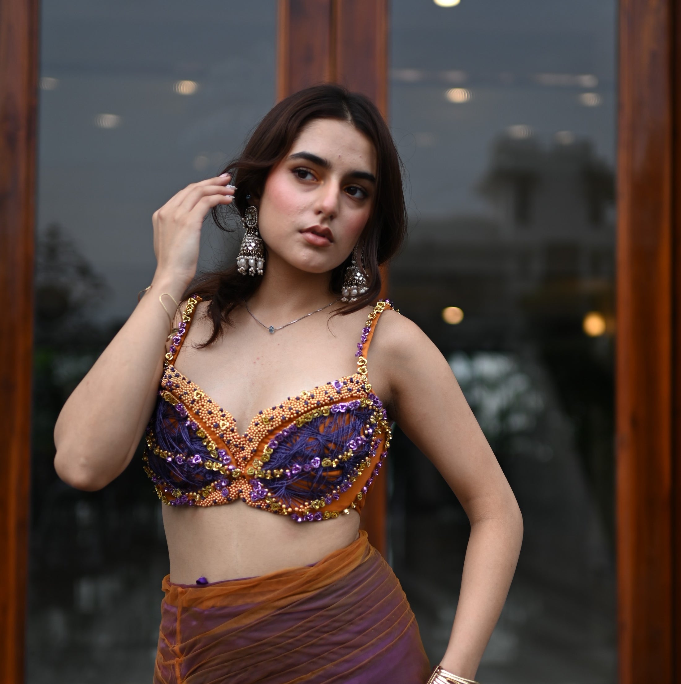 Rust Orange Signature Saree