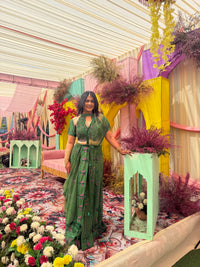 Emerald Green Saree