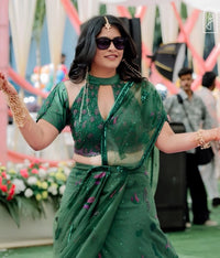 Emerald Green Saree