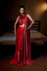 The Red Thread Saree