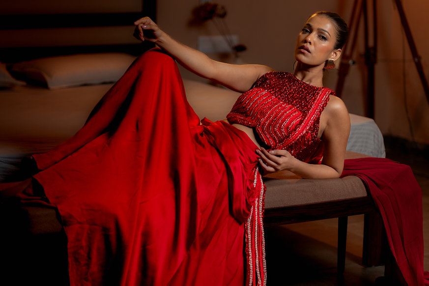 The Red Thread Saree